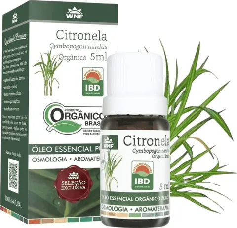 Óleo essencial de Citronela orgânico WNF 5 ml