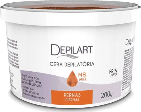 Cera depilatória fria Depilart Mel 200 g