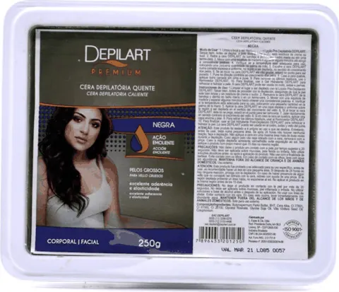 Cera depilatória quente Depilart Premium Negra 250 g