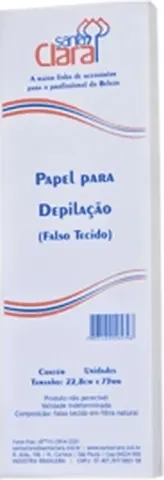 Papel para depilação Santa Clara