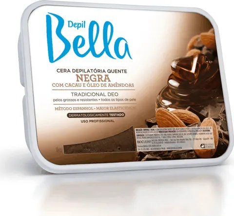 Cera depilatória quente Depil Bella Negra com cacau e amêndoas