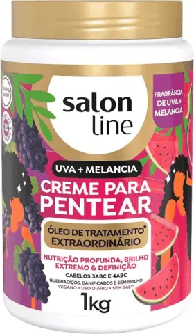 Creme para pentear Salon Line Uva e Melancia 1 kg